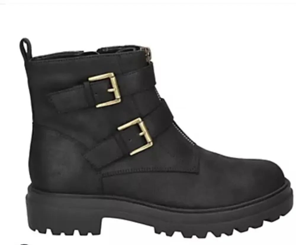 New Bella Vita Comfort Lug Sole Arcadia Biker Black 8.5M
